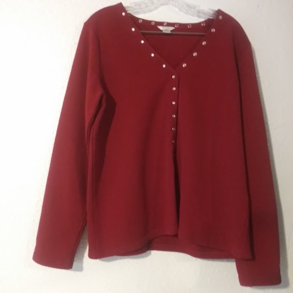 Christopher & Banks women's size XL red sweater